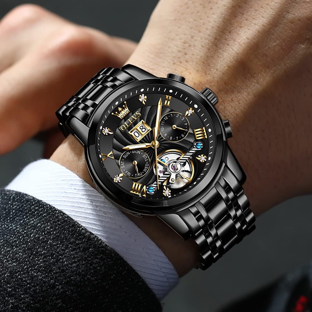 RELOJ DE PULSERA OLEVS AUTOMATIC DORADO PARA HOMBRE - 2