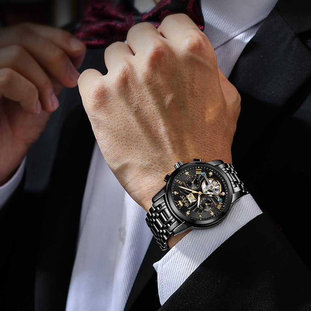 RELOJ DE PULSERA OLEVS AUTOMATIC DORADO PARA HOMBRE - 3