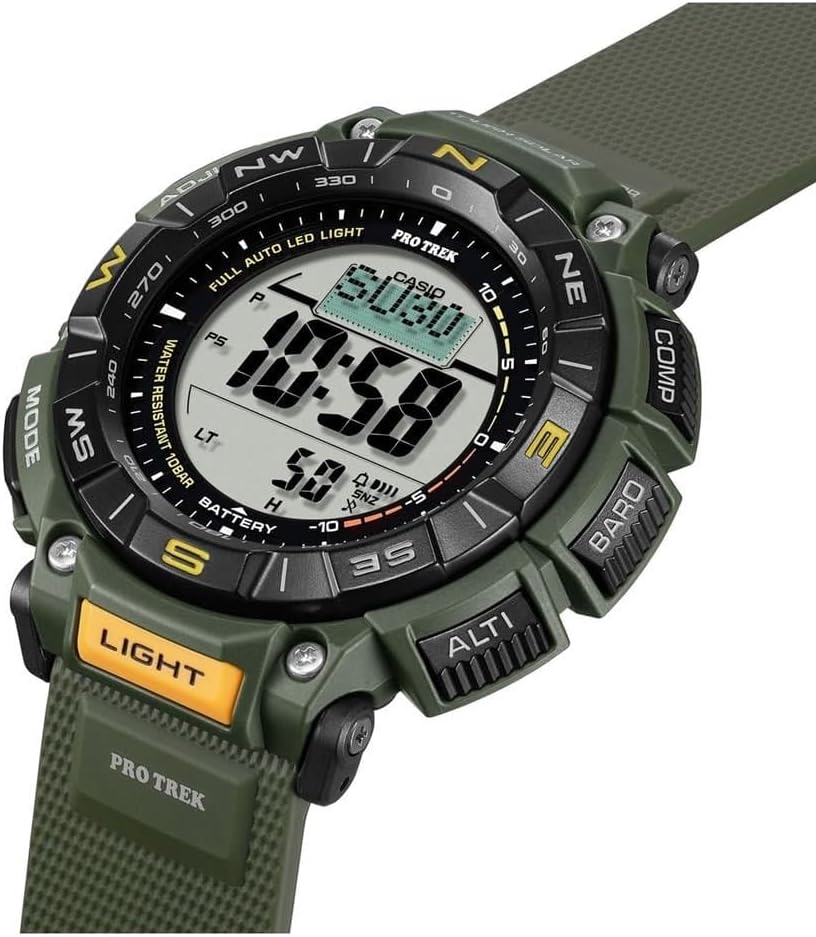 RELOJ CASIO PRO TREK PRG340 CON BRÚJULA, ALTÍMETRO, BARÓMETRO Y SOLAR - 2