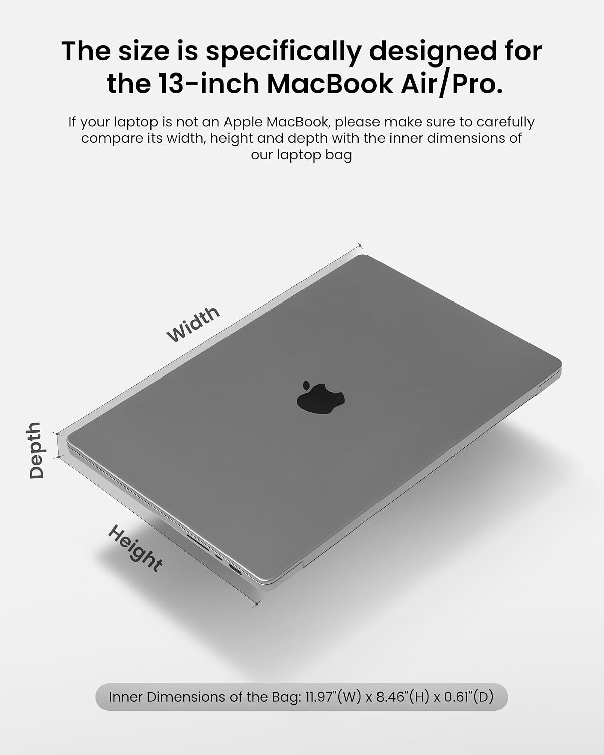 FUNDA PROTECTORA PARA LAPTOP TOMTOC DEFENDERACE-A03 PARA MACBOOK AIR 13 PULGADAS 2026 - 2