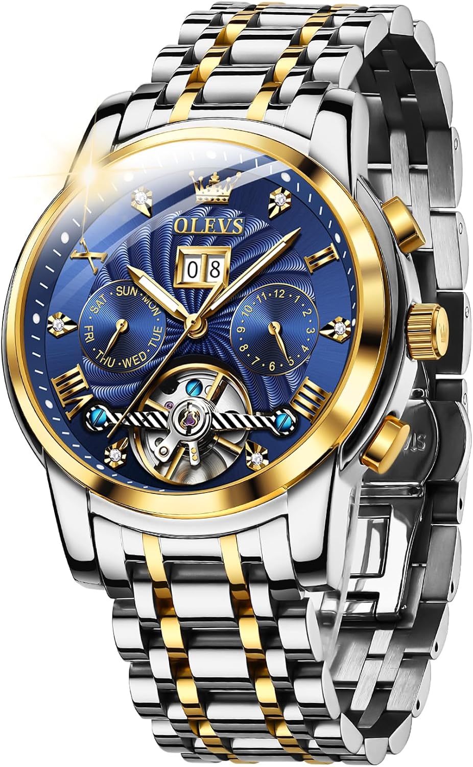 RELOJ DE PULSERA OLEVS AUTOMATIC DORADO PARA HOMBRE - 1