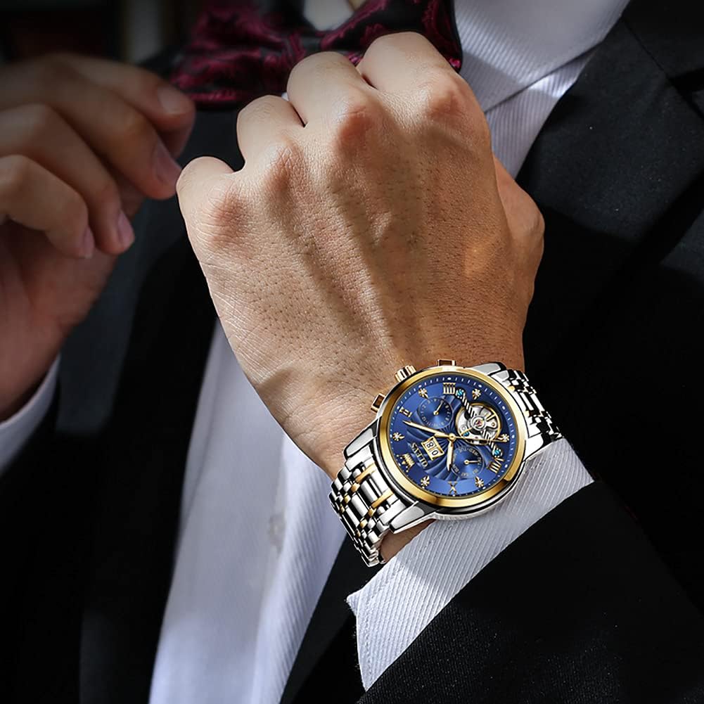 RELOJ DE PULSERA OLEVS AUTOMATIC DORADO PARA HOMBRE - 2