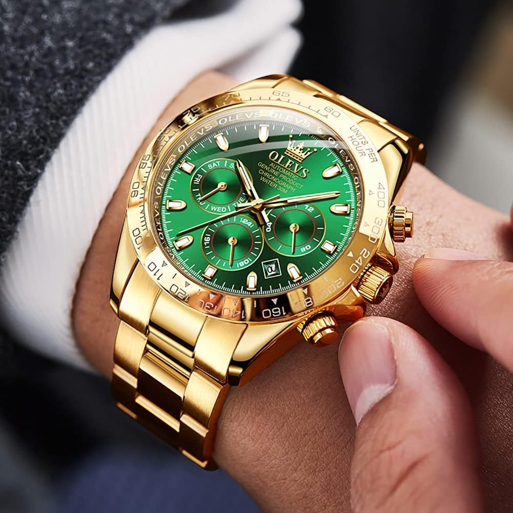 RELOJ DE PULSERA OLEVS AUTOMATIC DORADO PARA HOMBRE - 3