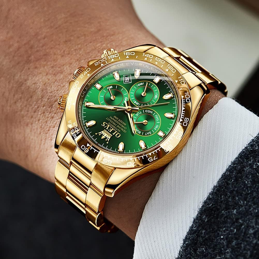 RELOJ DE PULSERA OLEVS AUTOMATIC DORADO PARA HOMBRE - 4