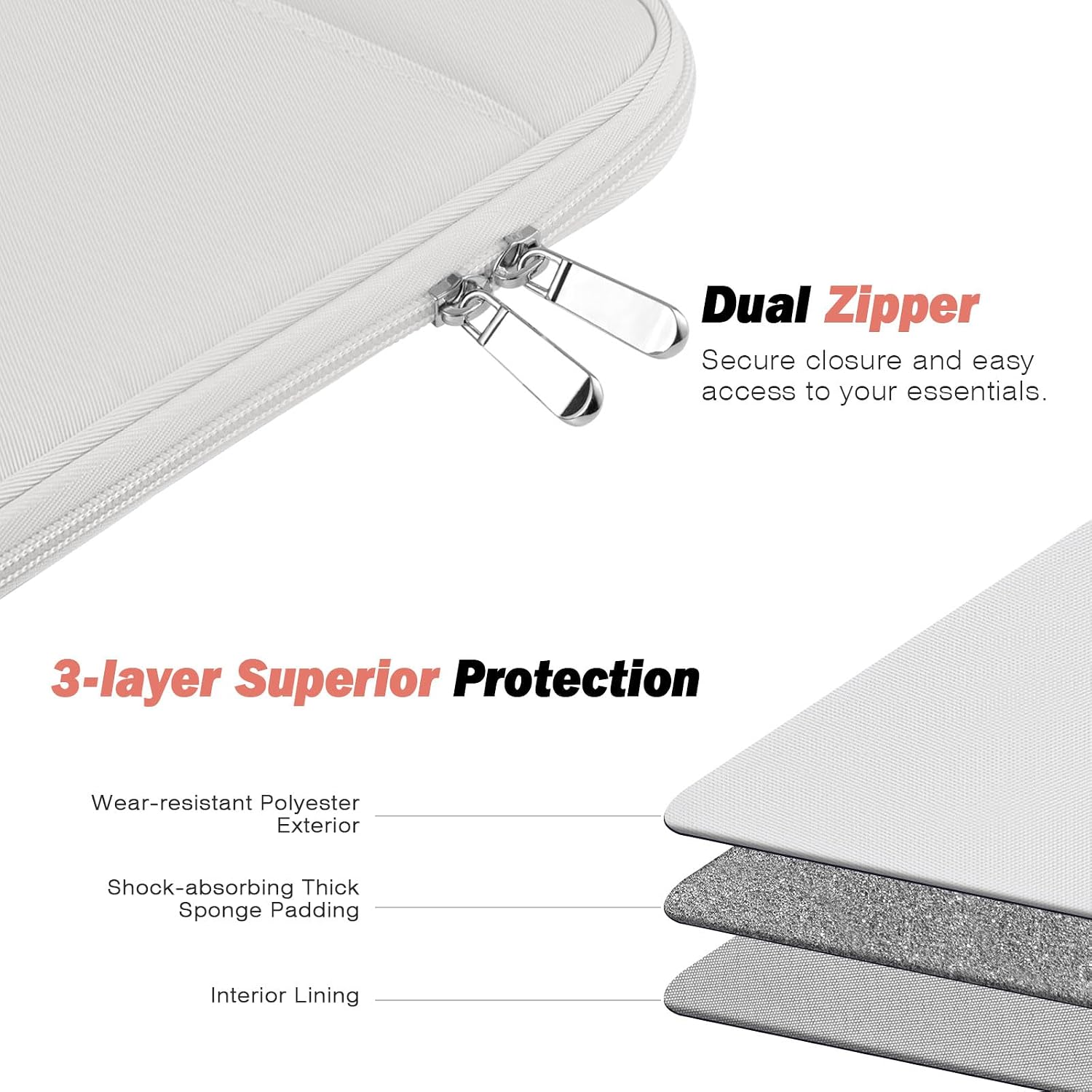 FUNDA PARA TABLET MOKO 9-11 PULGADAS CON BOLSILLO PARA ACCESORIOS - 5