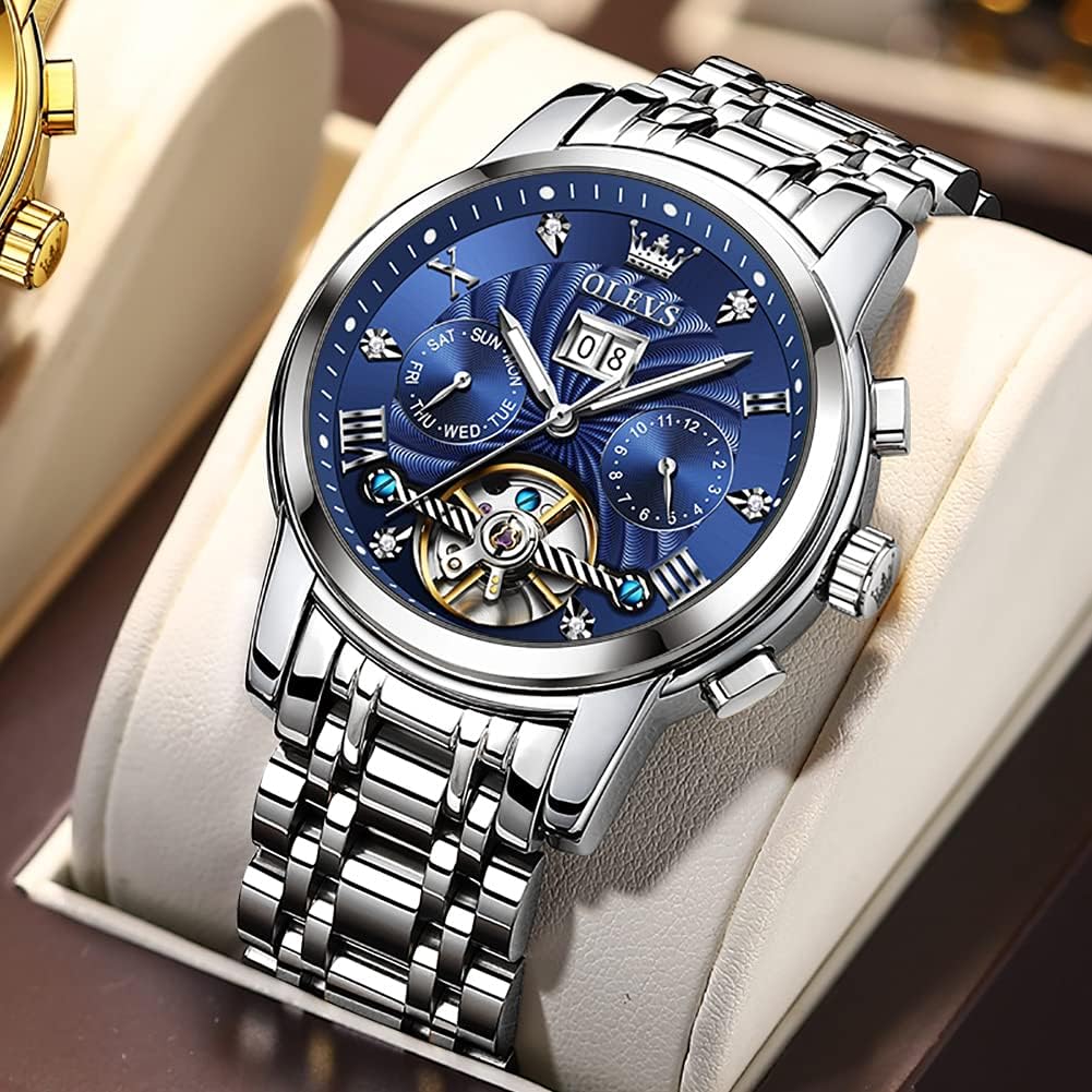 RELOJ DE PULSERA OLEVS AUTOMATIC GOLD PARA HOMBRE ACERO INOXIDABLE CLÁSICO - 2