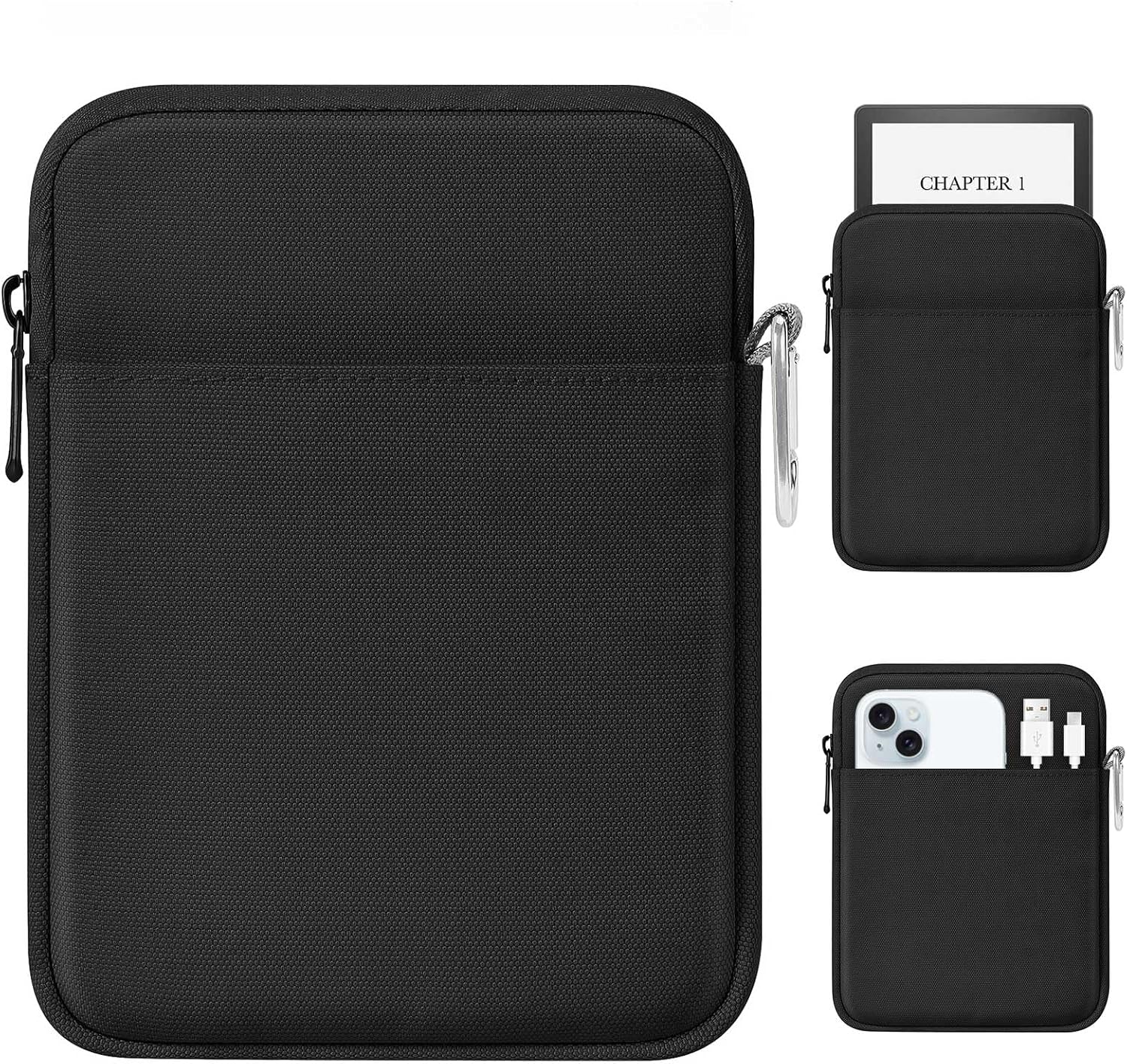 FUNDA ACOLCHONADA MOKO PARA LECTOR ELECTRÓNICO 6-7 PULGADAS COLORSOFT SIGNATURE EDITION 2024 NEGRA - 1