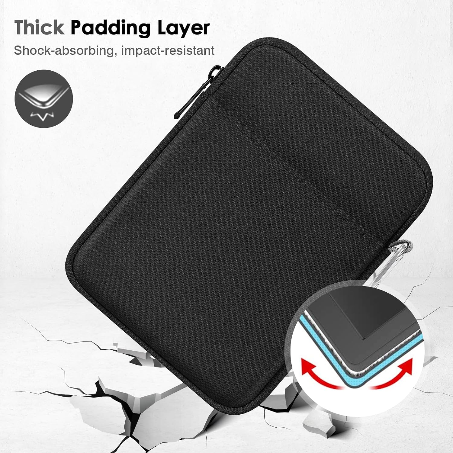 FUNDA ACOLCHONADA MOKO PARA LECTOR ELECTRÓNICO 6-7 PULGADAS COLORSOFT SIGNATURE EDITION 2024 NEGRA - 4