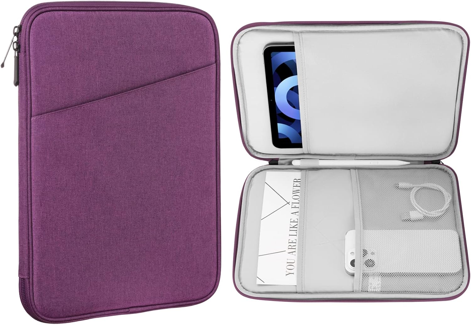 FUNDA PARA TABLET MOKO 9-11 PULGADAS CON BOLSILLO PARA ACCESORIOS - 1