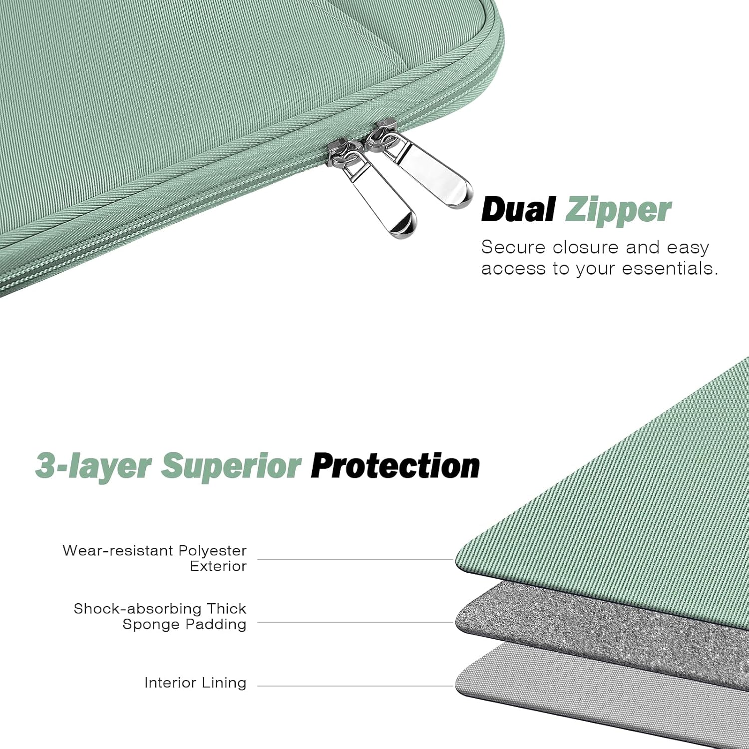 FUNDA PARA TABLET MOKO 9-11 PULGADAS CON BOLSILLO PARA ACCESORIOS - 5