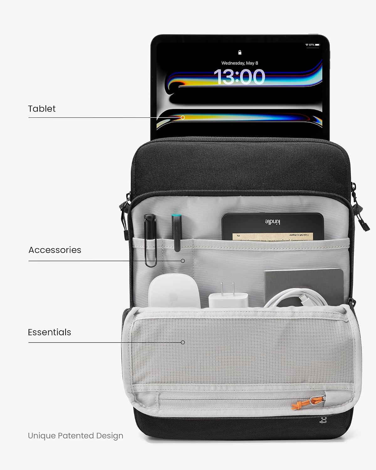 FUNDA PARA IPAD TOMTOC DEFENDERACE 360 PROTECCIÓN 13 PULGADAS - 2