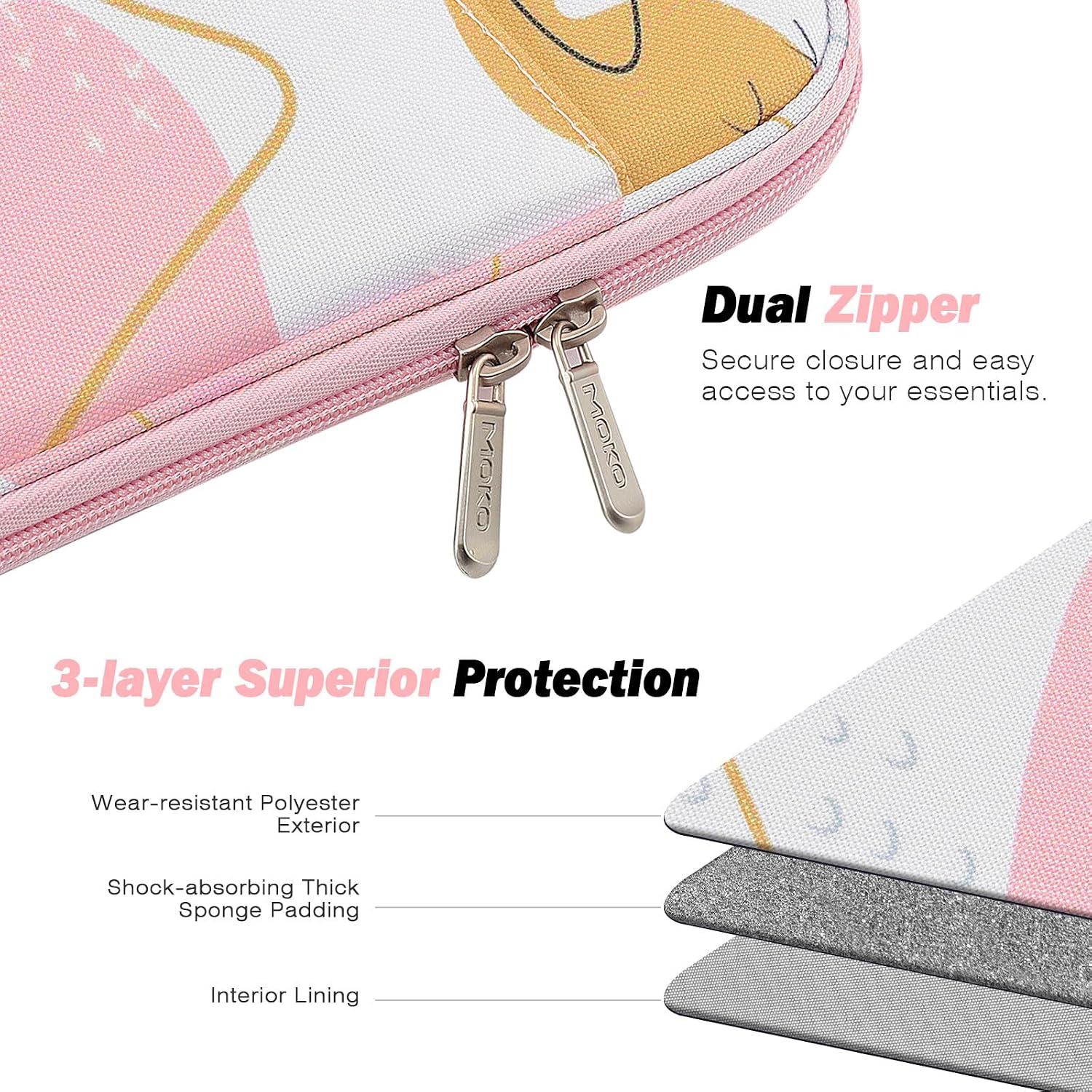 FUNDA PARA EREADER MOKO 6-7 PULGADAS TROPICAL LEAF - 5