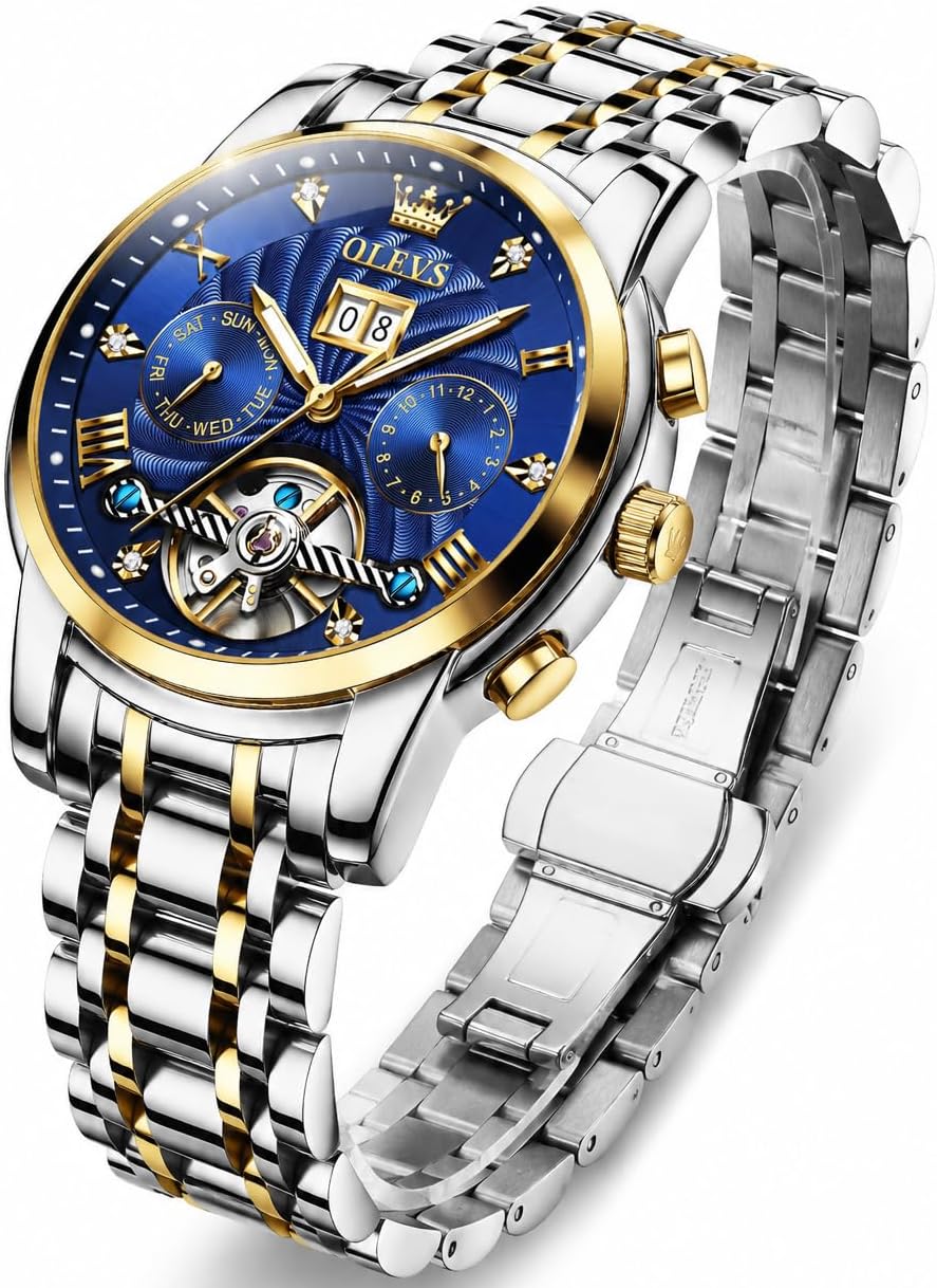 RELOJ DE PULSERA OLEVS AUTOMATIC DORADO PARA HOMBRE - 1