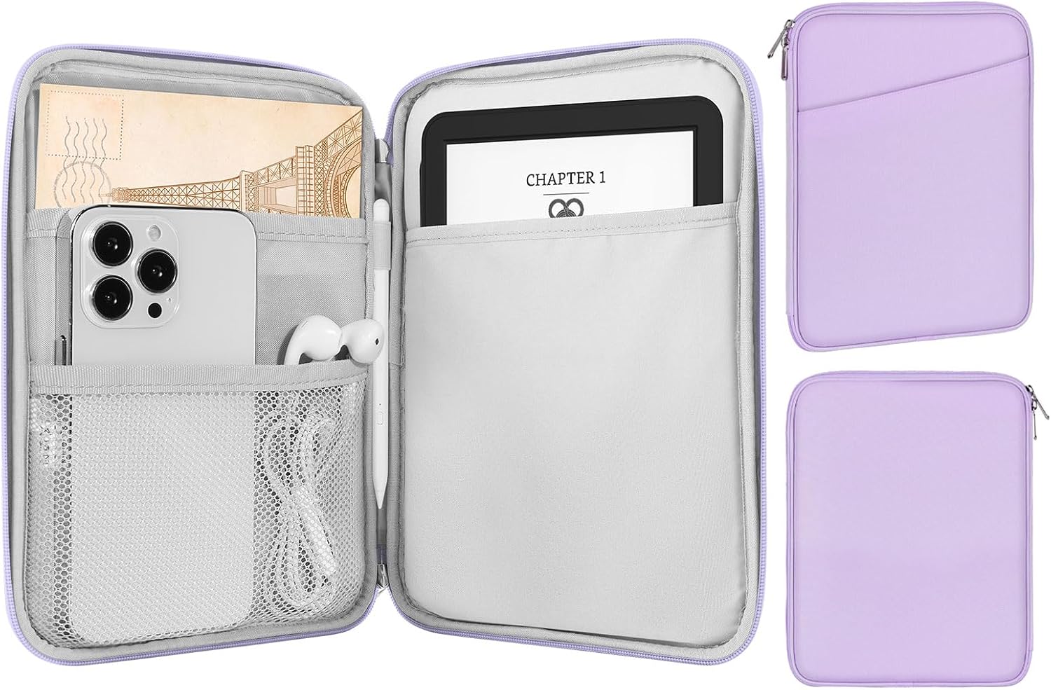 FUNDA PARA EREADER MOKO 6-7 PULGADAS LILAC - 1