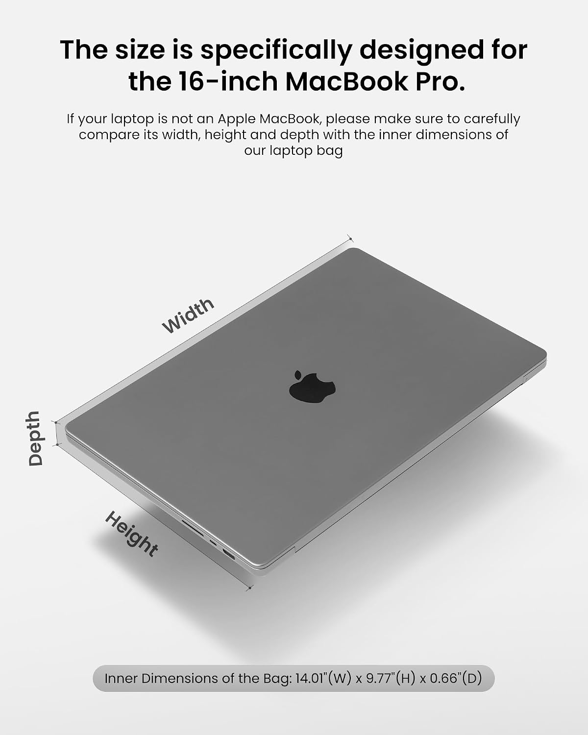 FUNDA PROTECTORA PARA LAPTOP TOMTOC 16 PULGADAS PARA MACBOOK PRO - 2