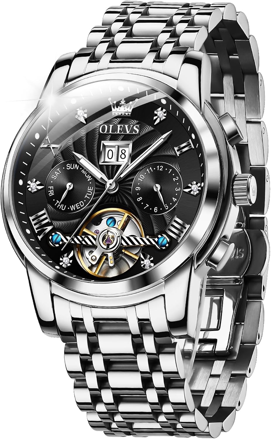 RELOJ DE PULSERA OLEVS AUTOMATIC DORADO PARA HOMBRE - 1
