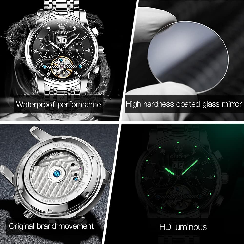 RELOJ DE PULSERA OLEVS AUTOMATIC DORADO PARA HOMBRE - 5