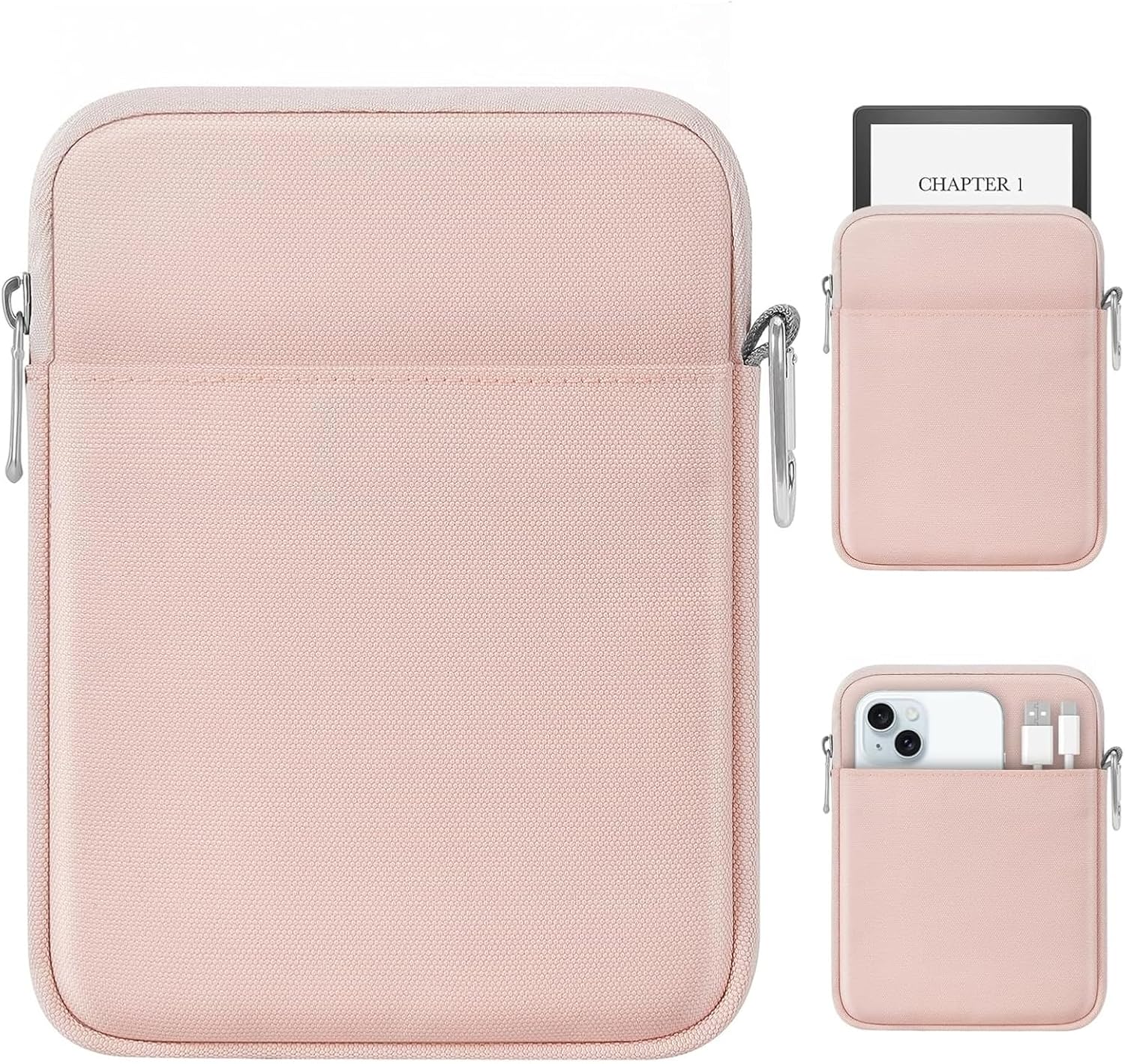 FUNDA ACOLCHONADA PARA EREADER MOKO COLORSOFT SIGNATURE EDITION 7' ROSA - 1