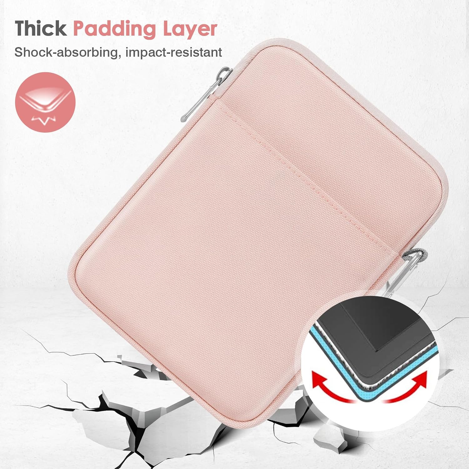 FUNDA ACOLCHONADA PARA EREADER MOKO COLORSOFT SIGNATURE EDITION 7' ROSA - 4