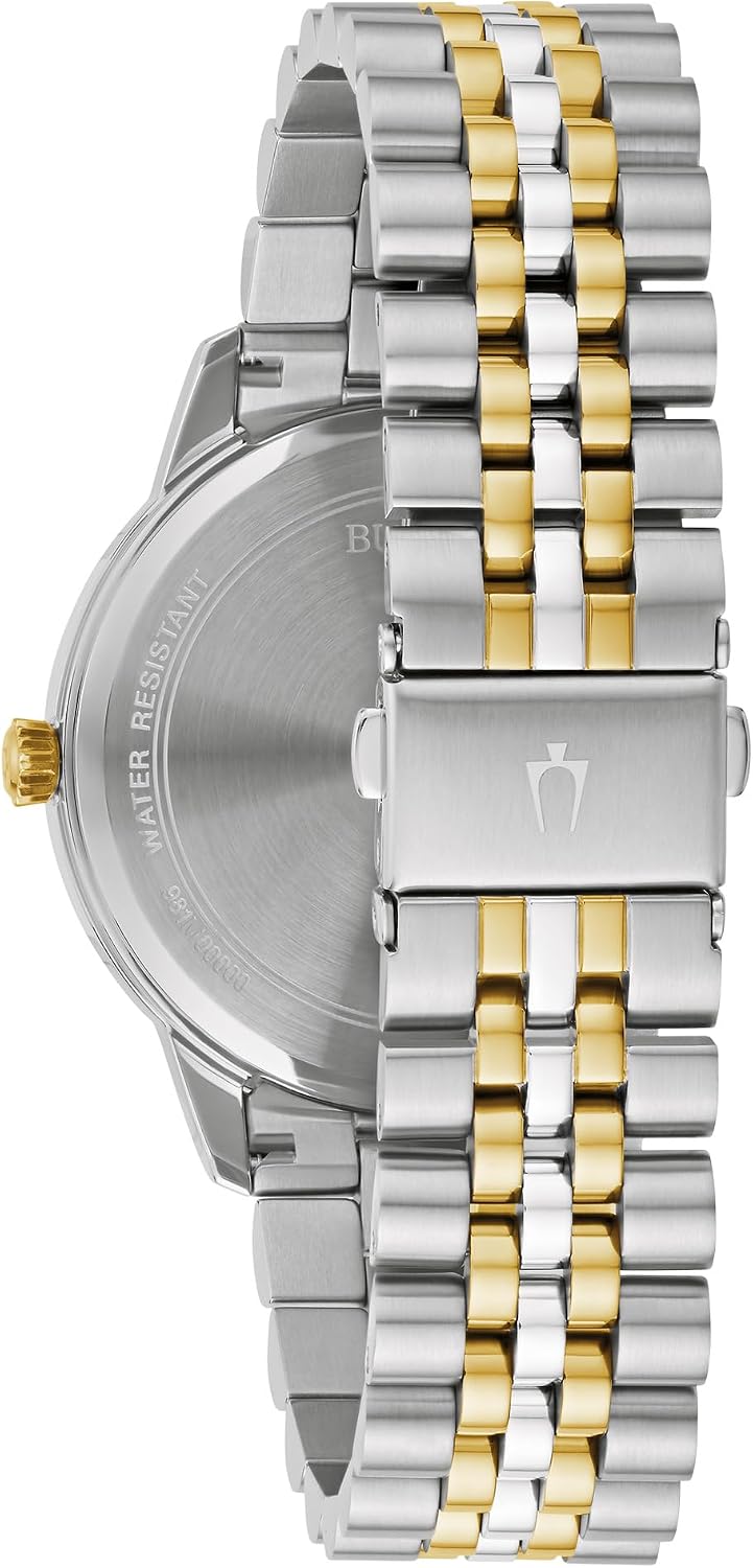 RELOJ DE PULSERA BULOVA CLASSIC DIAMOND PARA HOMBRE, CUARZO, 41MM, ACERO INOXIDABLE BICOLOR - 3