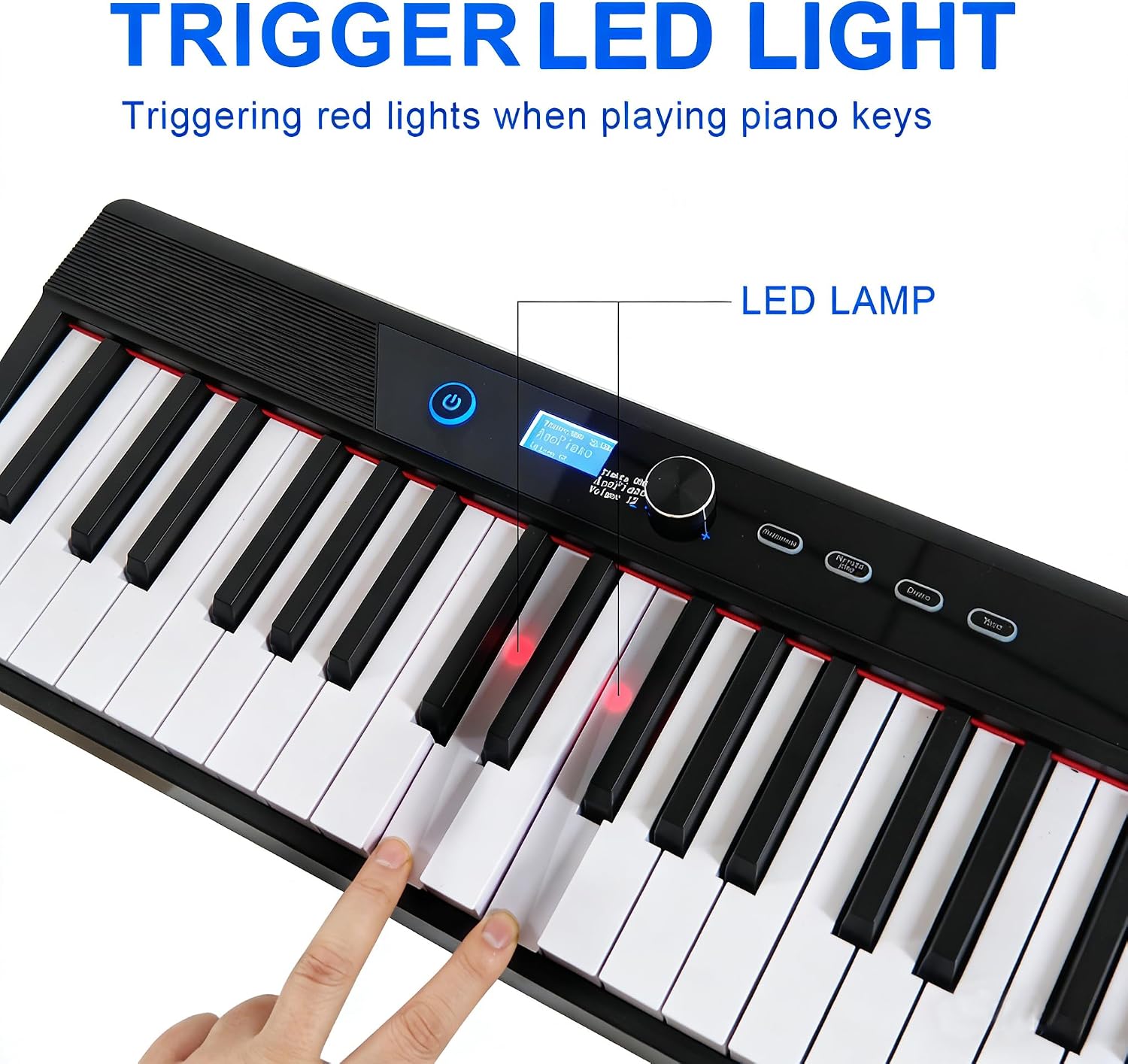 TECLADO PLEGABLE COOLMUSIC 88 TECLAS SEMI-PESADAS MADERA - 2