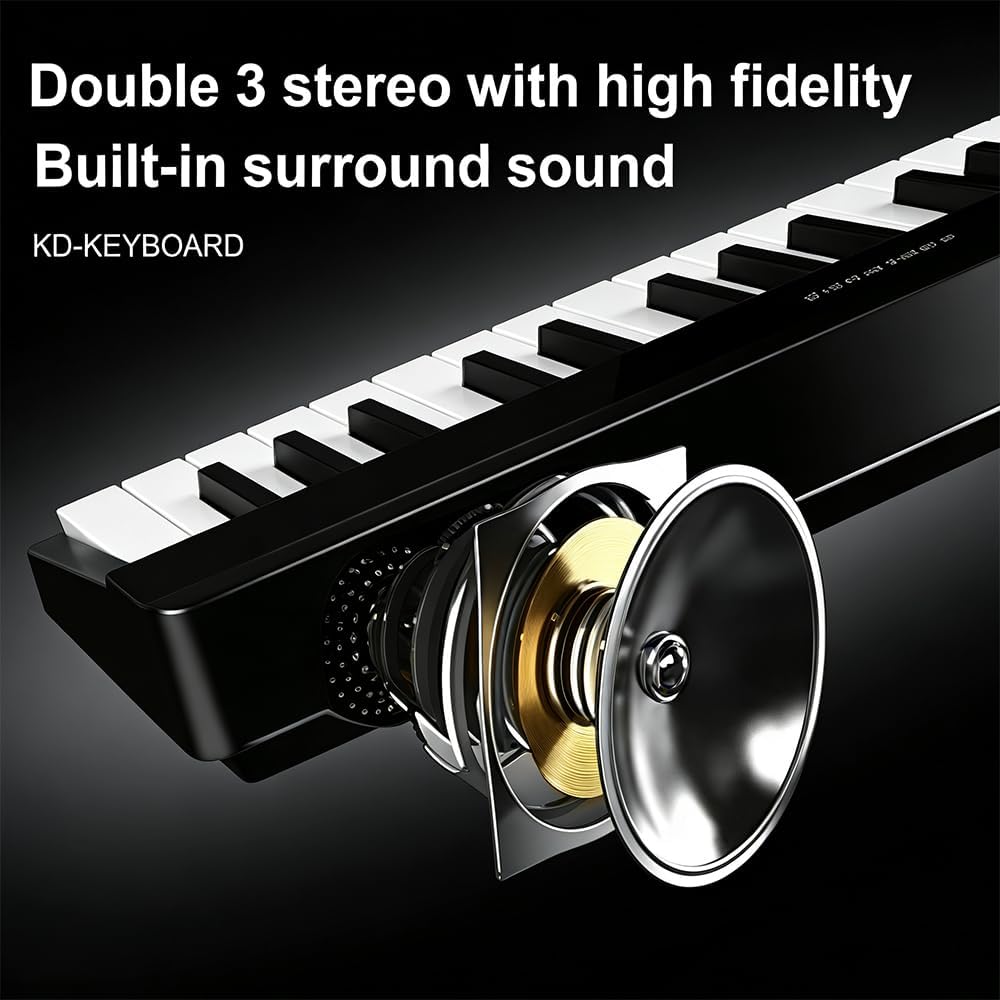TECLADO PLEGABLE COOLMUSIC 88 TECLAS SEMI-PESADAS MADERA - 4
