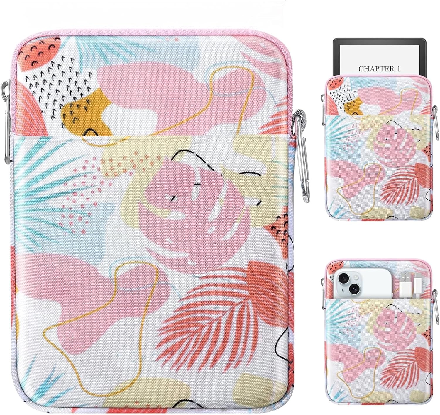 ESTUCHE PARA LECTOR ELECTRÓNICO MOKO TROPICAL LEAF PARA TABLET DE 6-7 PULGADAS - 1