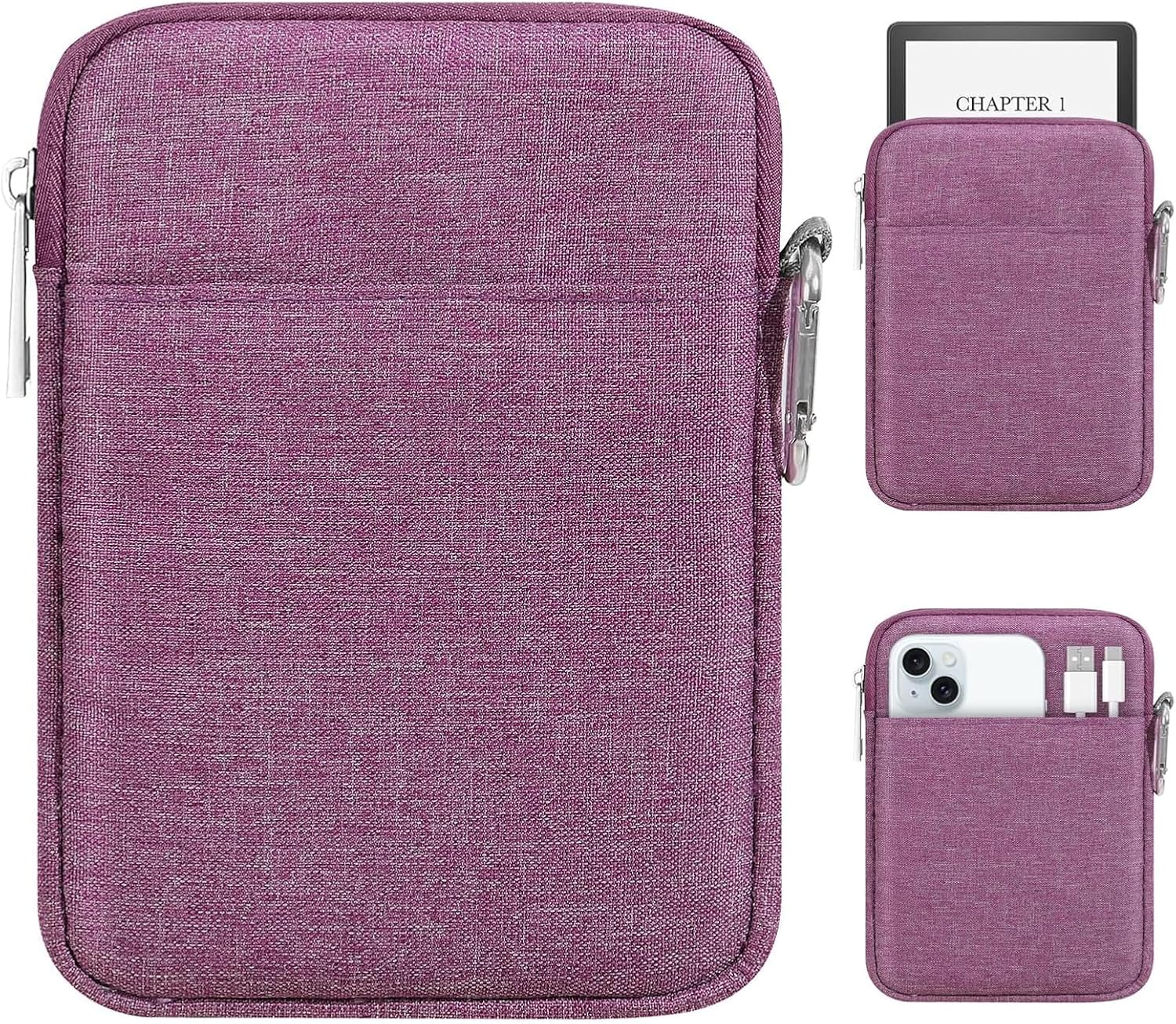 FUNDA ACOLCHONADA PARA EREADER MOKO 6-7 PULGADAS COLORSOFT SIGNATURE EDITION 2024 MORADO - 1