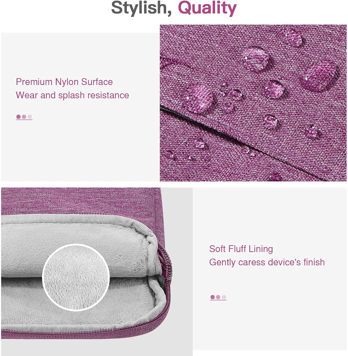 FUNDA ACOLCHONADA PARA EREADER MOKO 6-7 PULGADAS COLORSOFT SIGNATURE EDITION 2024 MORADO - 3