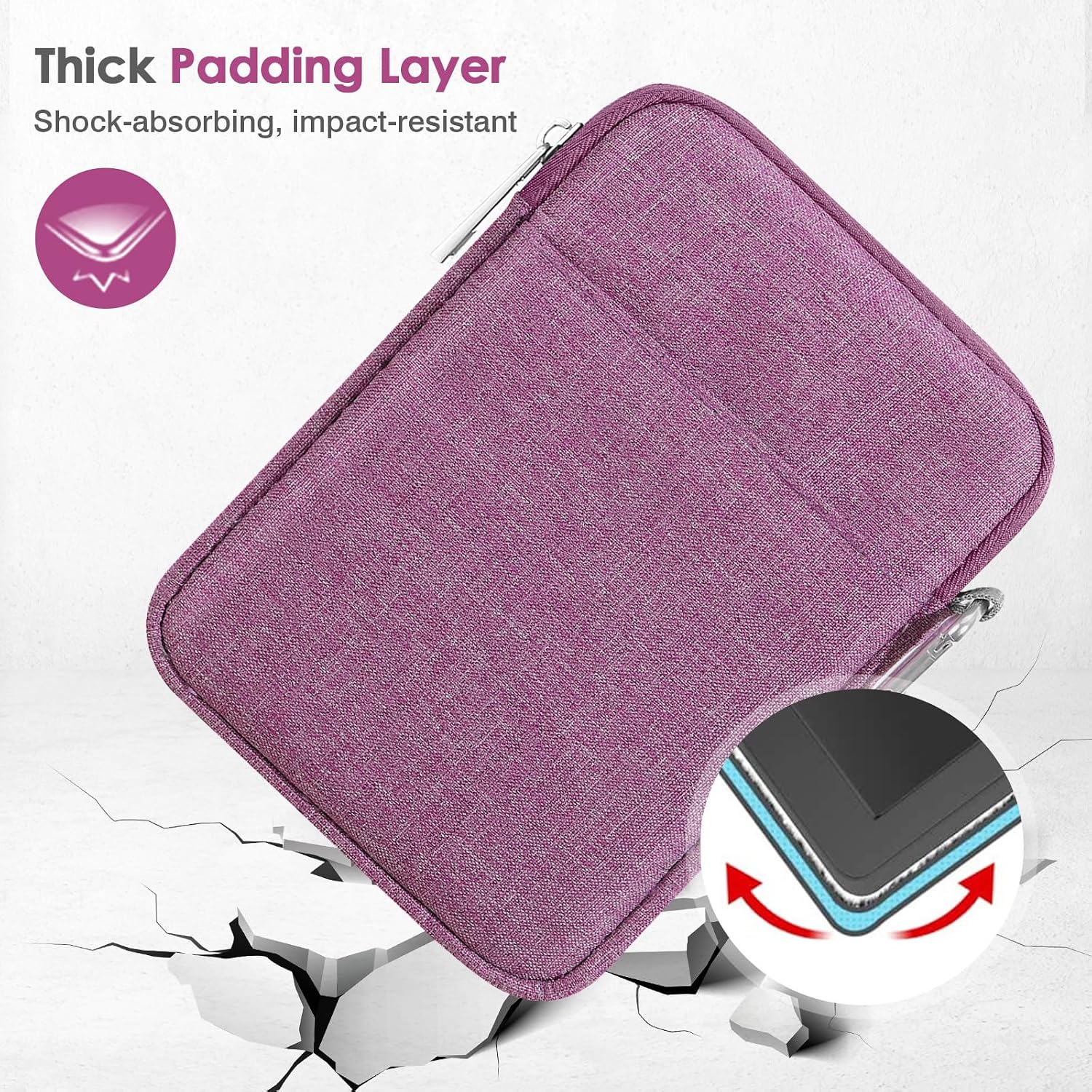 FUNDA ACOLCHONADA PARA EREADER MOKO 6-7 PULGADAS COLORSOFT SIGNATURE EDITION 2024 MORADO - 4