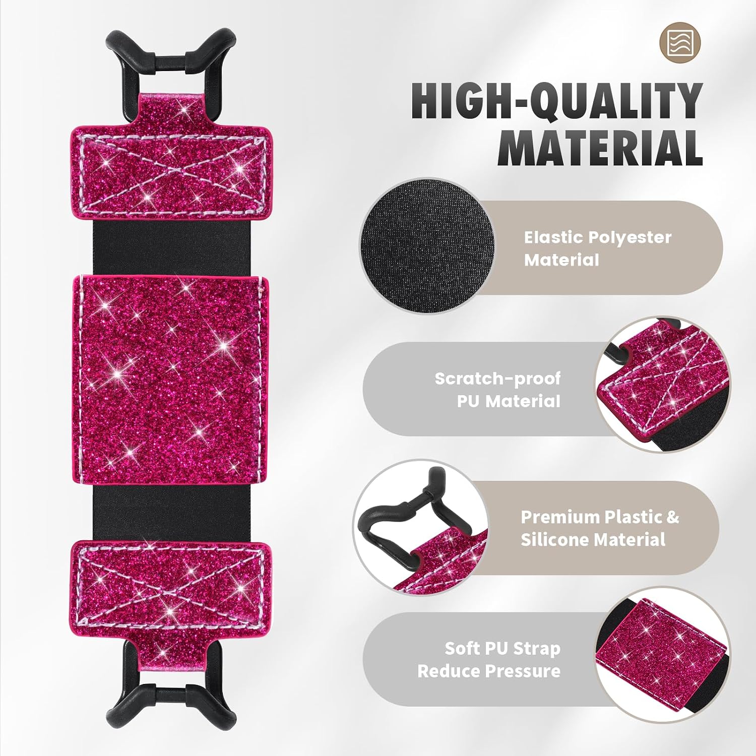 ESTUCHE MOKO SOFT HAND STRAP PARA KINDLE Y TABLETS 6-8 PULGADAS ROSADO - 3