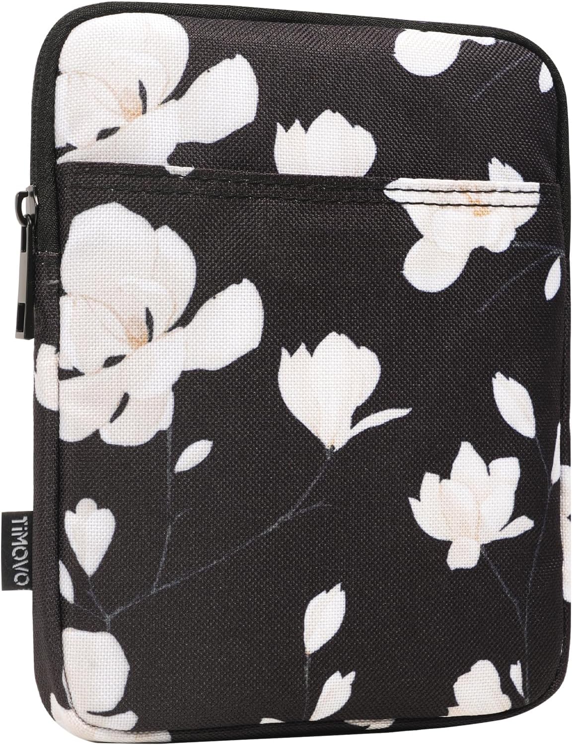 ESTUCHE PARA EREADER TIMOVO 6-7 PULGADAS NEGRO Y BLANCO MAGNOLIA - 1
