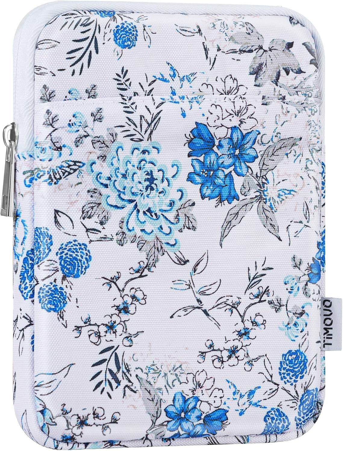 ESTUCHE PARA EREADER TIMOVO 6-7 PULGADAS AZUL CON FLORES - 1