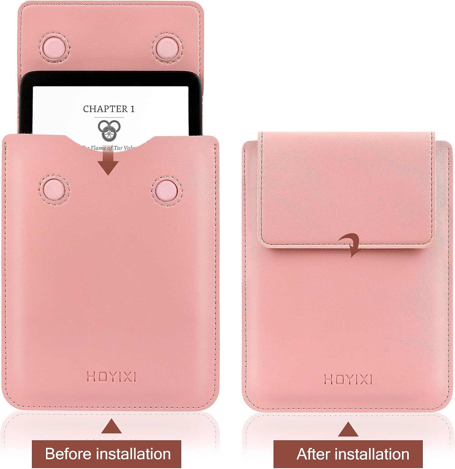 ESTUCHE UNIVERSAL HOYIXI PARA LECTOR EBOOK 6.8-7 PULGADAS ROSADO - 3