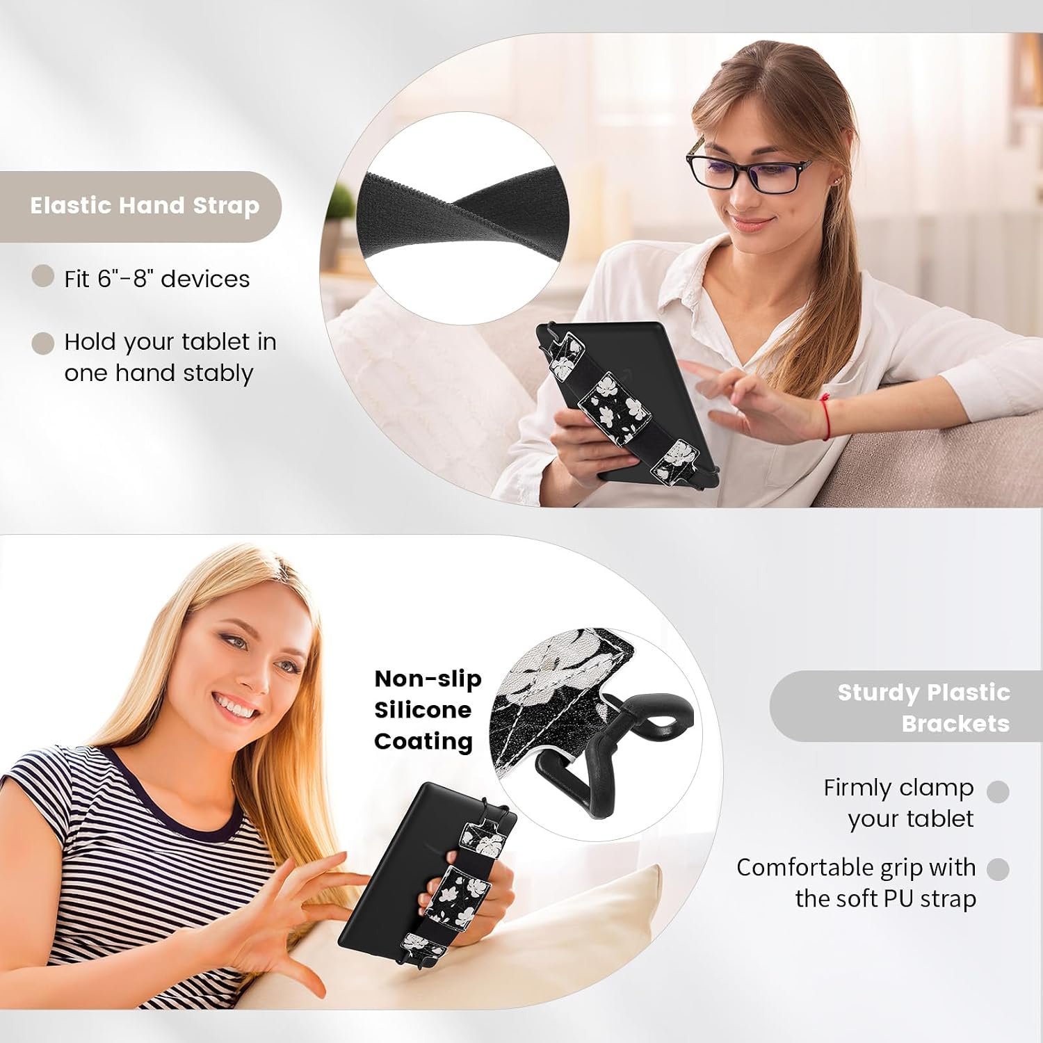 SOPORTE DE MANO MOKO PARA KINDLE Y TABLETS 6-8 PULGADAS MAGNOLIA - 5