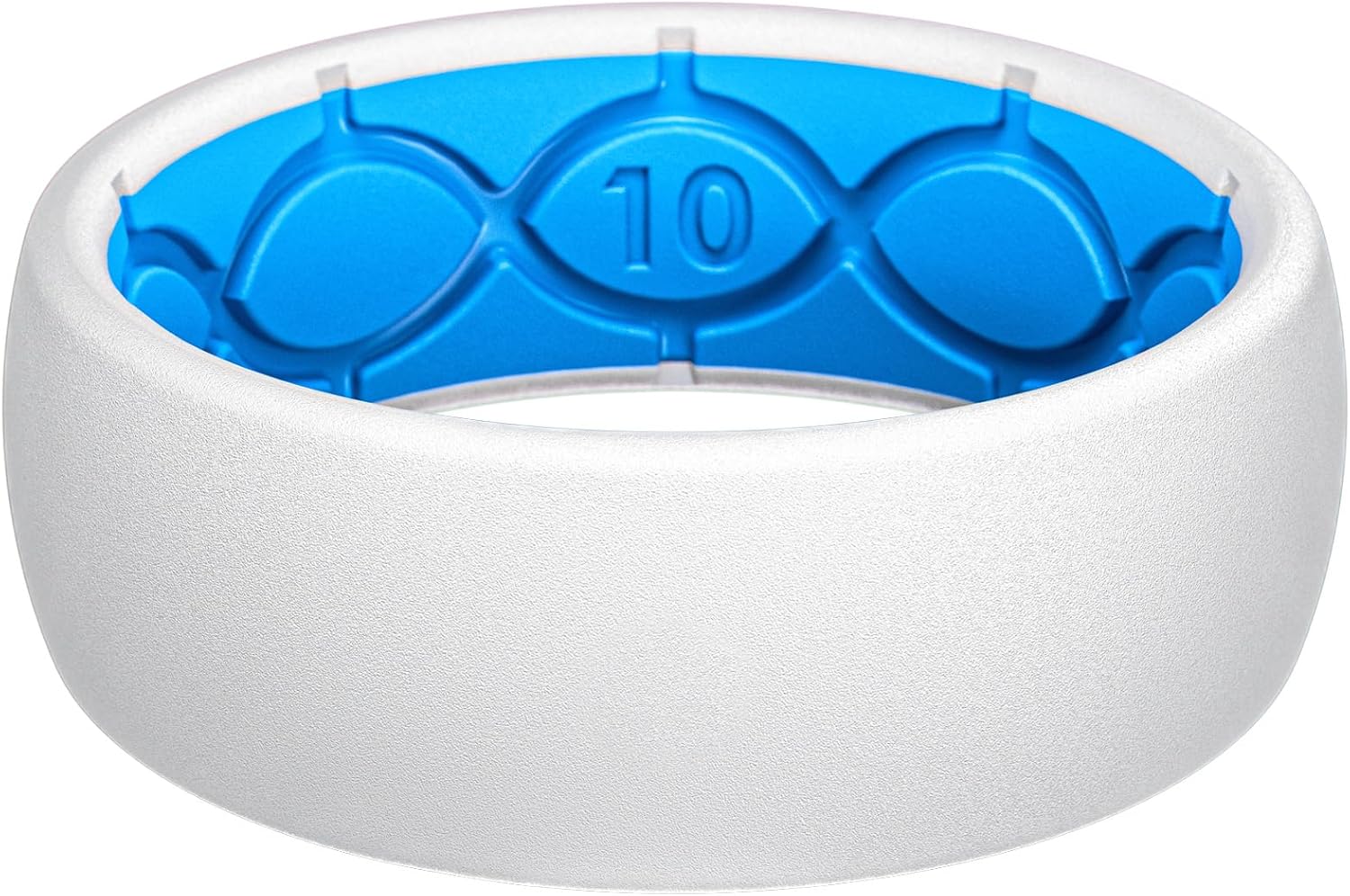 ANILLO DE SILICONA PARA HOMBRE GROOVE LIFE TALLA 11 COLOR NIEVE Y AZUL - 1