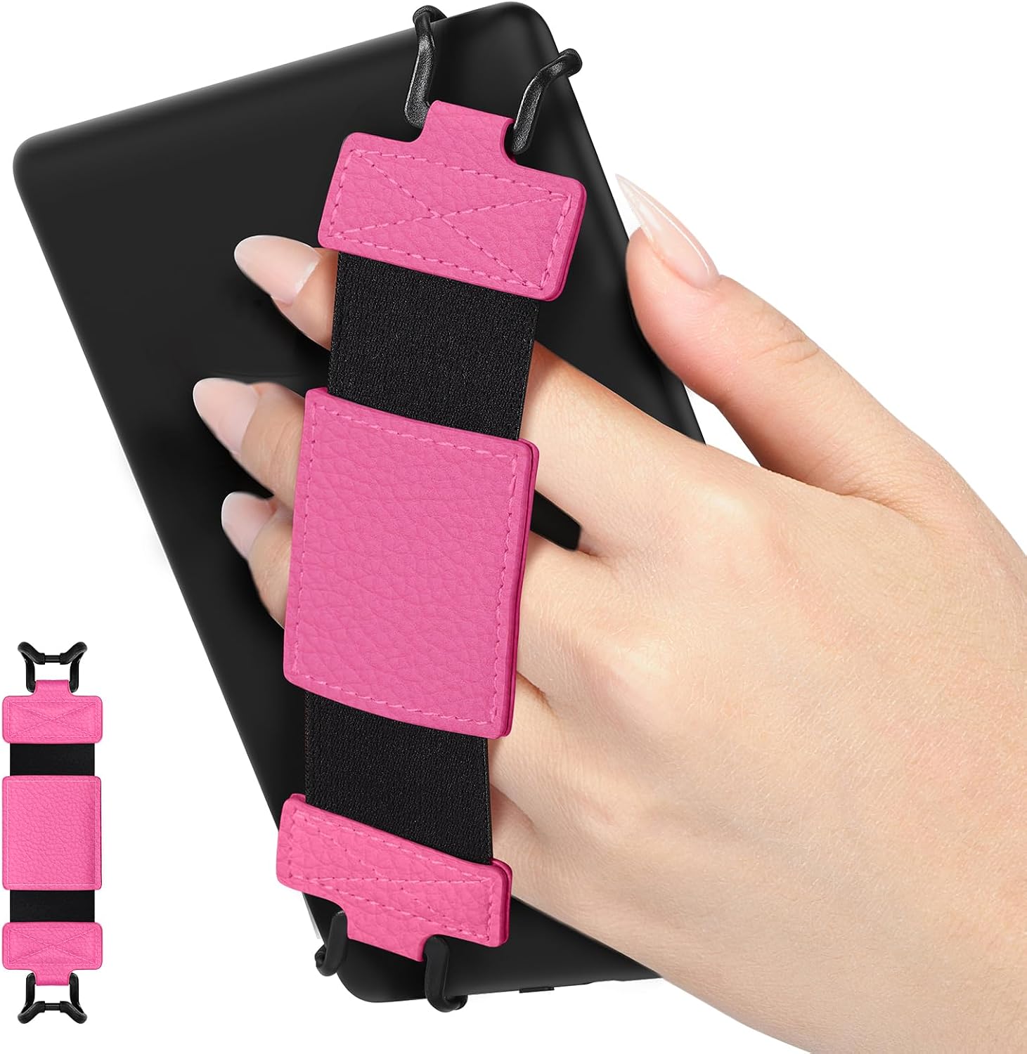 SOPORTE DE MANO MOKO PARA KINDLE Y TABLETS 6-8 PULGADAS MAGENTA - 1