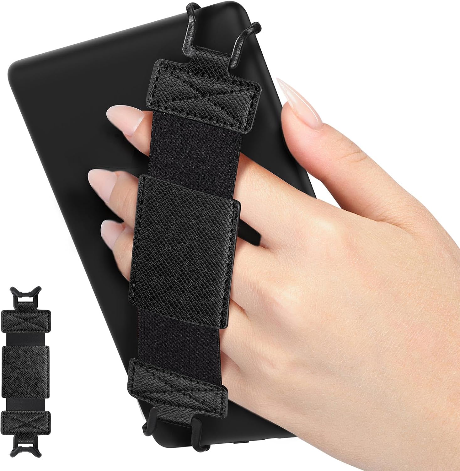SOPORTE DE MANO MOKO PARA TABLETS Y EREADERS 6-8 PULGADAS NEGRO - 1