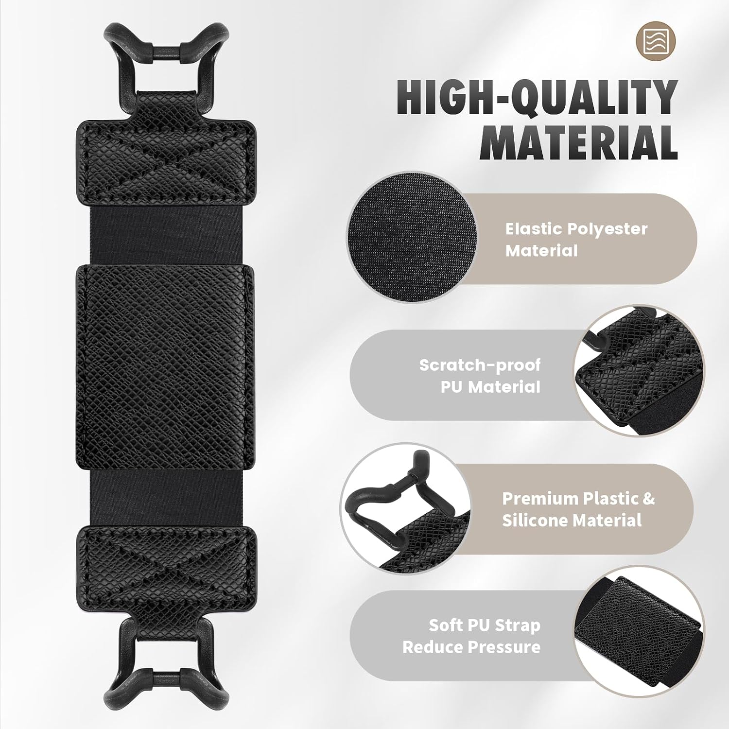 SOPORTE DE MANO MOKO PARA TABLETS Y EREADERS 6-8 PULGADAS NEGRO - 3