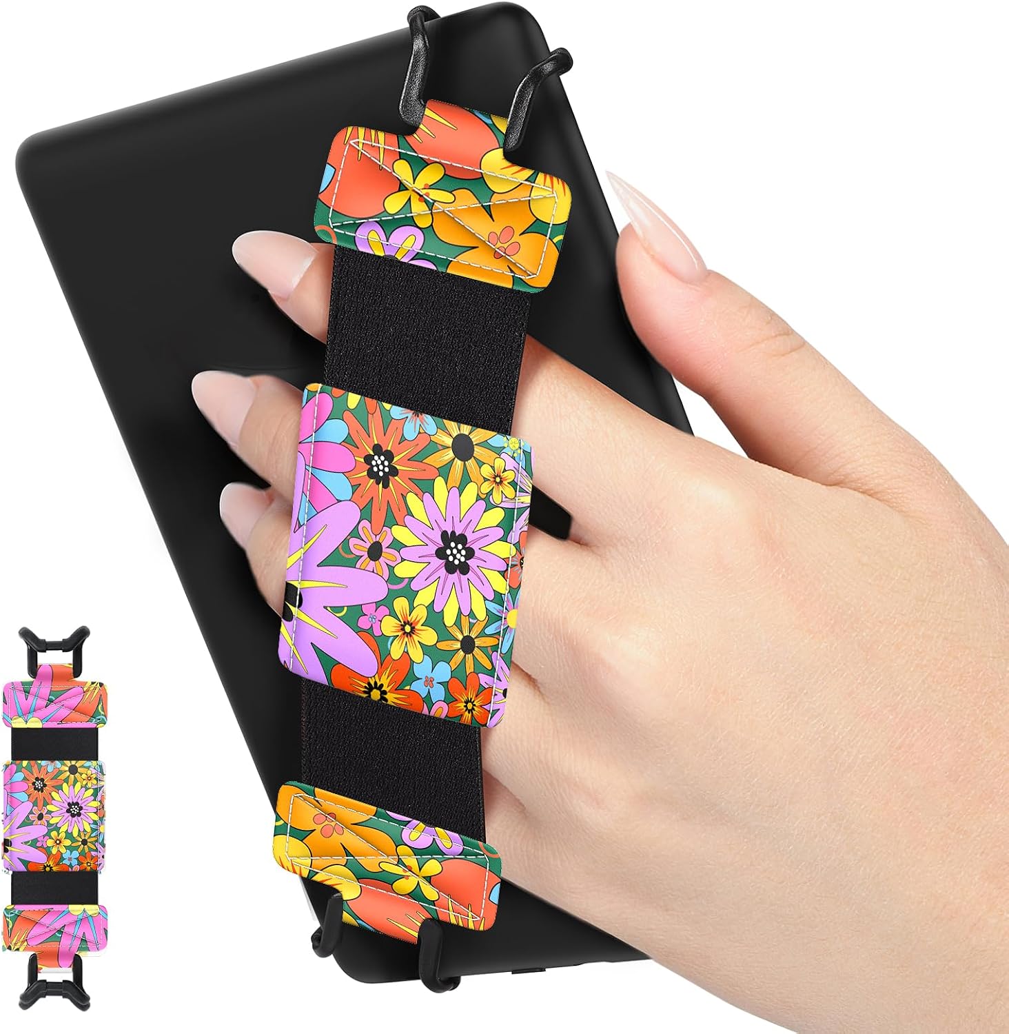 SOPORTE DE MANO MOKO PARA KINDLE Y TABLETS 6-8 PULGADAS CAMPUS FLOWER - 1