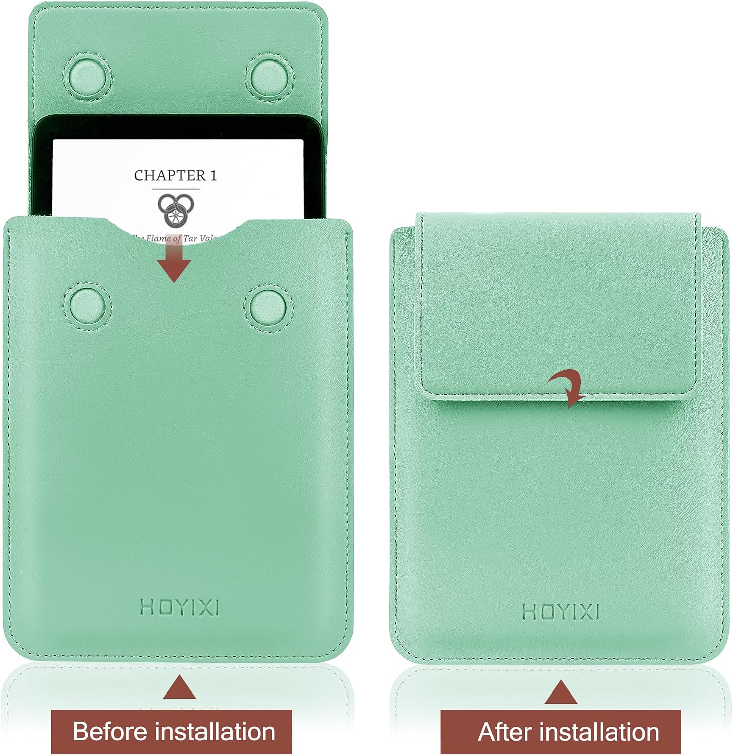 ESTUCHE UNIVERSAL HOYIXI PARA LECTOR EBOOK 6.8-7 PULGADAS VERDE - 3