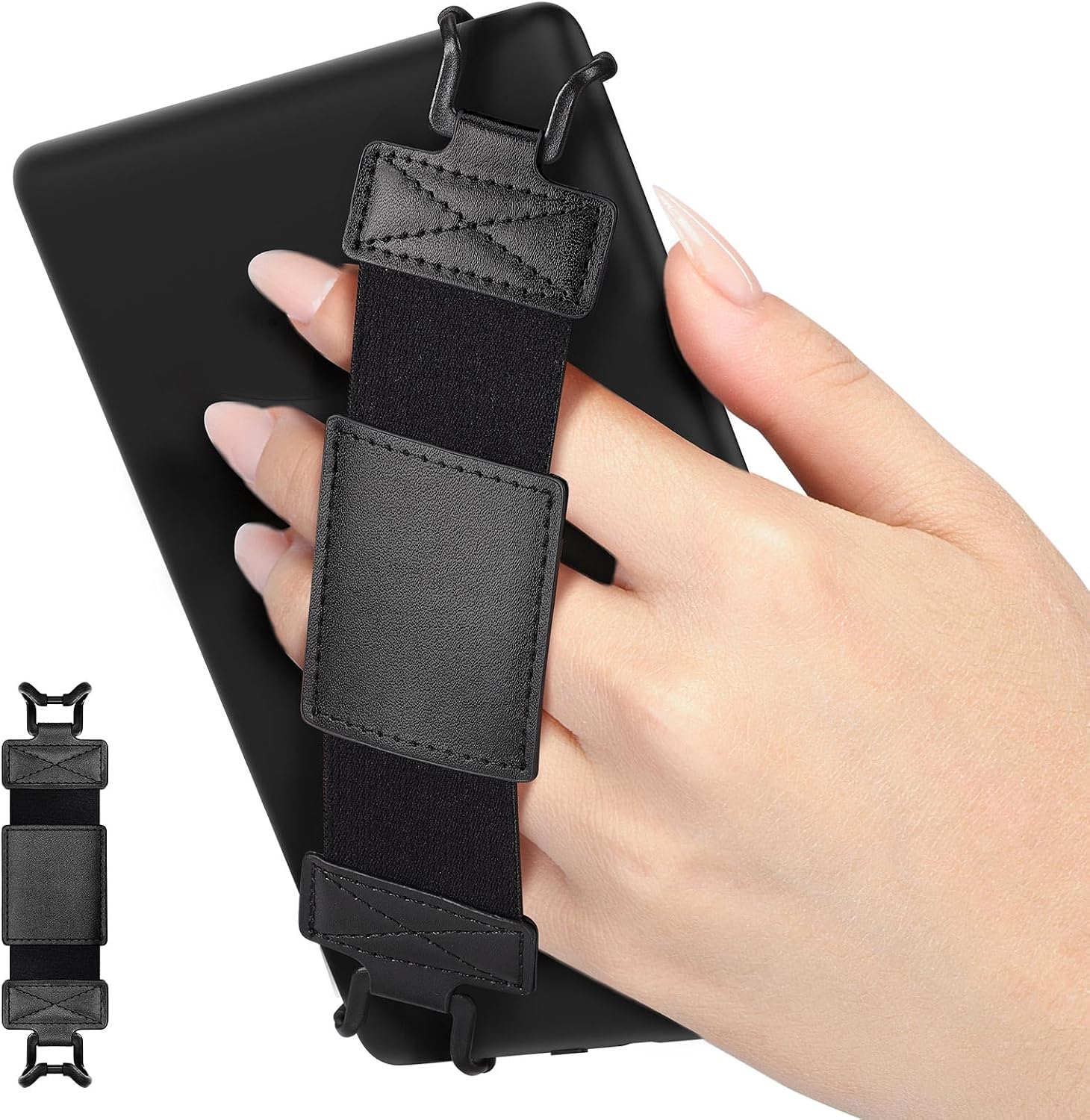 SOPORTE DE MANO MOKO PARA KINDLE Y TABLETS 6-8 PULGADAS NEGRO - 1