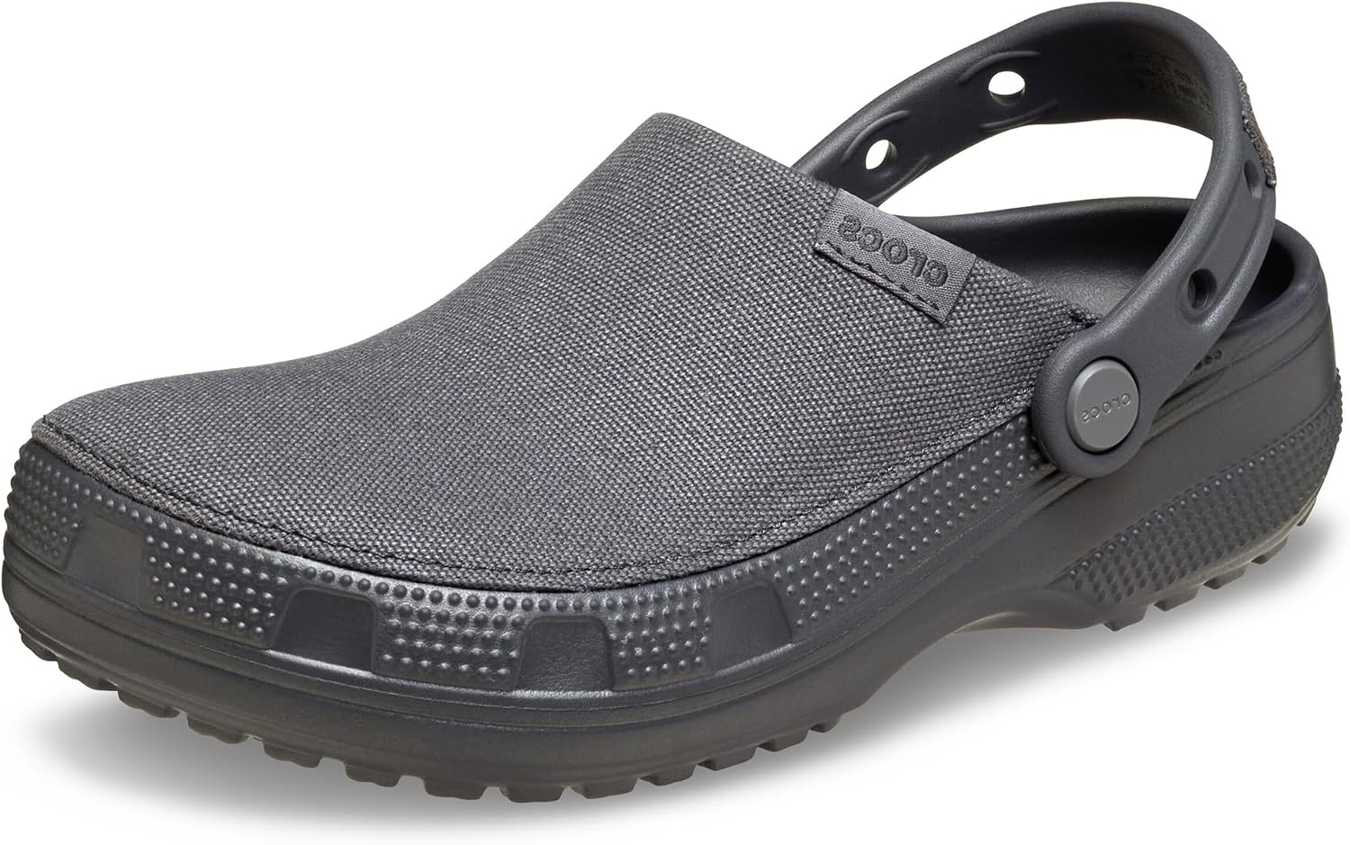 SANDALIAS CROCS CLASSIC CRAFTED CANVAS Y SUEDE UNISEX NEGRO ARENA - 1