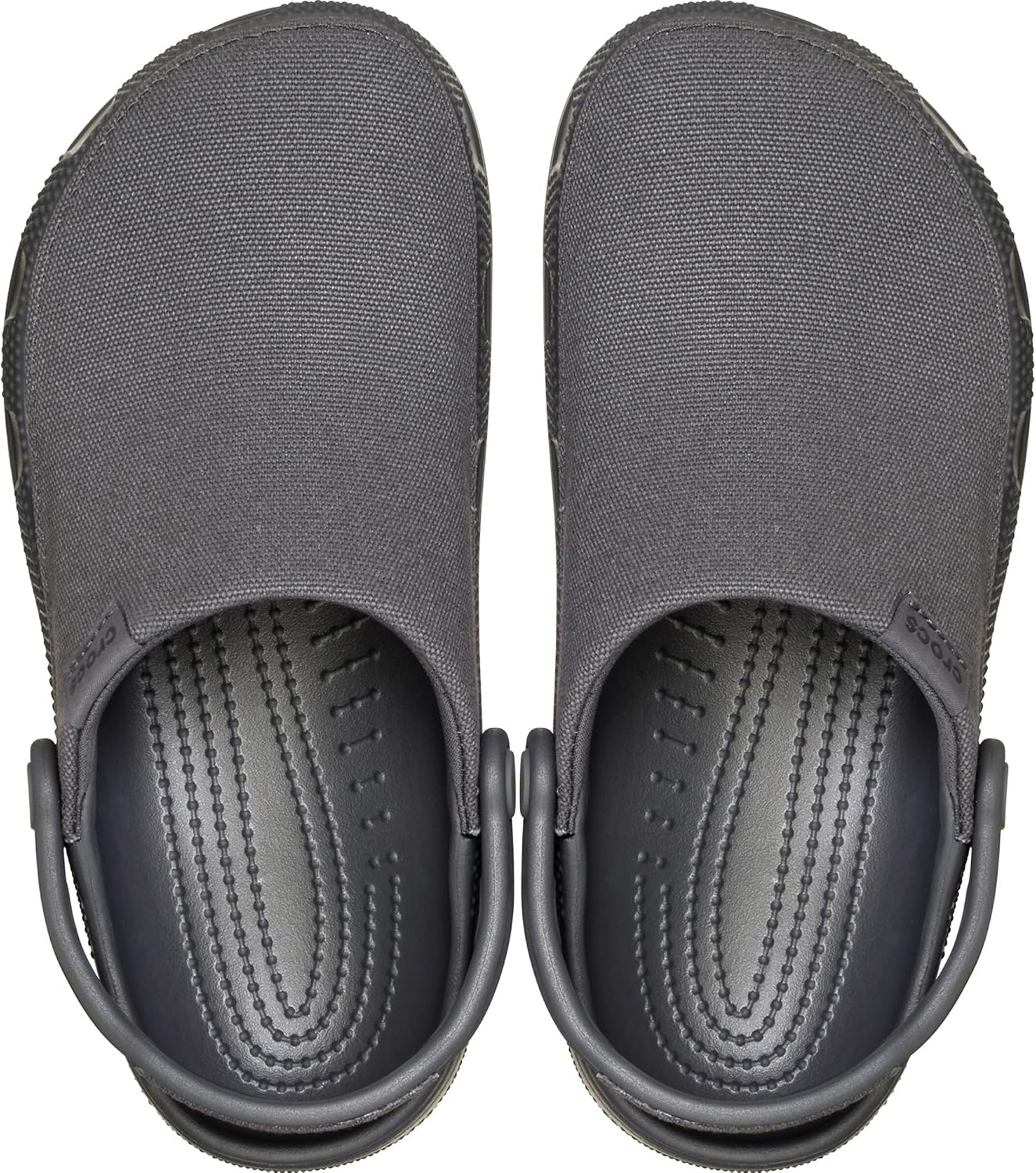 SANDALIAS CROCS CLASSIC CRAFTED CANVAS Y SUEDE UNISEX NEGRO ARENA - 4