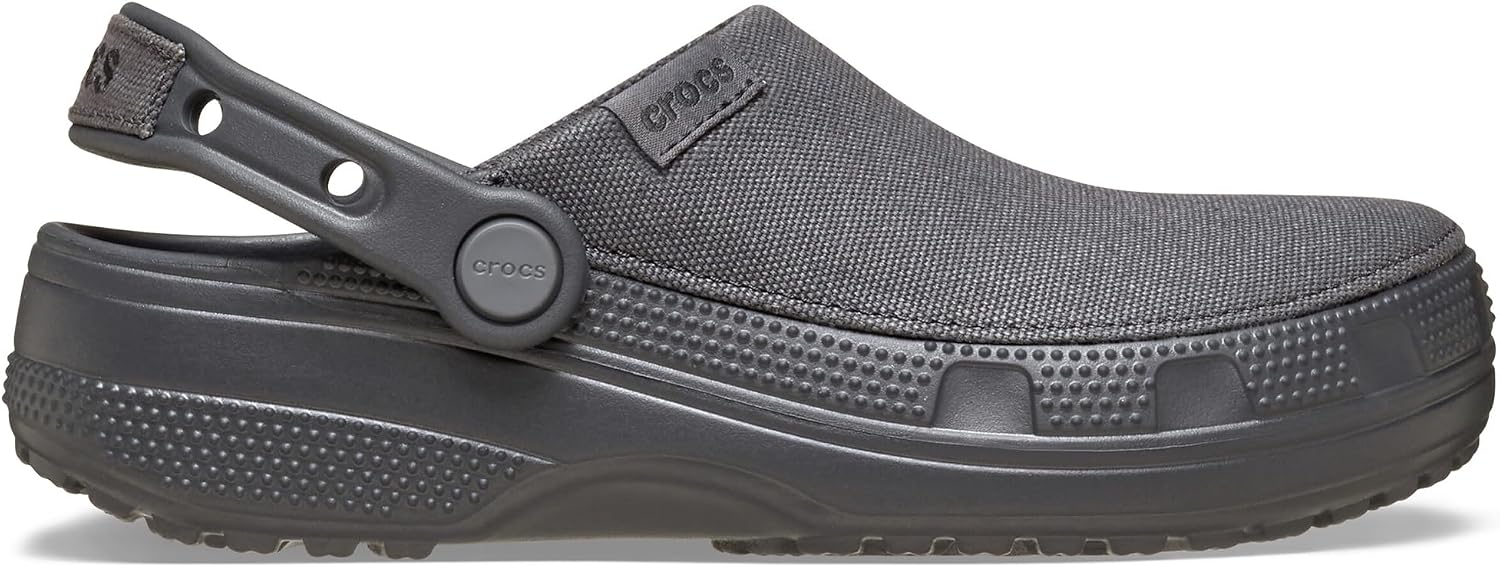 SANDALIAS CROCS CLASSIC CRAFTED CANVAS Y SUEDE UNISEX NEGRO ARENA - 5
