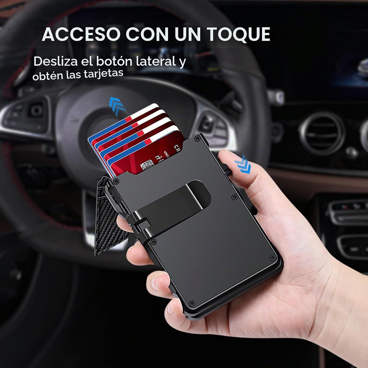 BILLETERA PARA HOMBRE KIKVES V20 CON SOPORTE PARA AIRTAG Y BLOQUEO RFID - 2