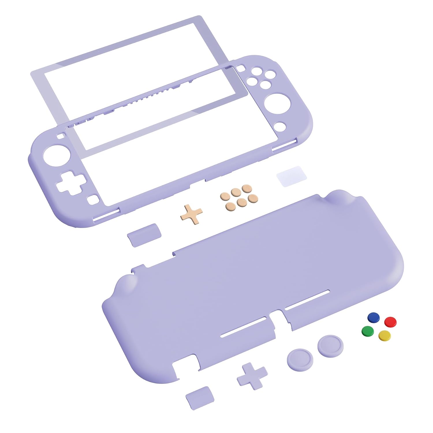 PROTECTOR RÍGIDO CON GRIP EXTREMERATE PLAYVITAL PARA NINTENDO SWITCH LITE VIOLETA CLARO - 2