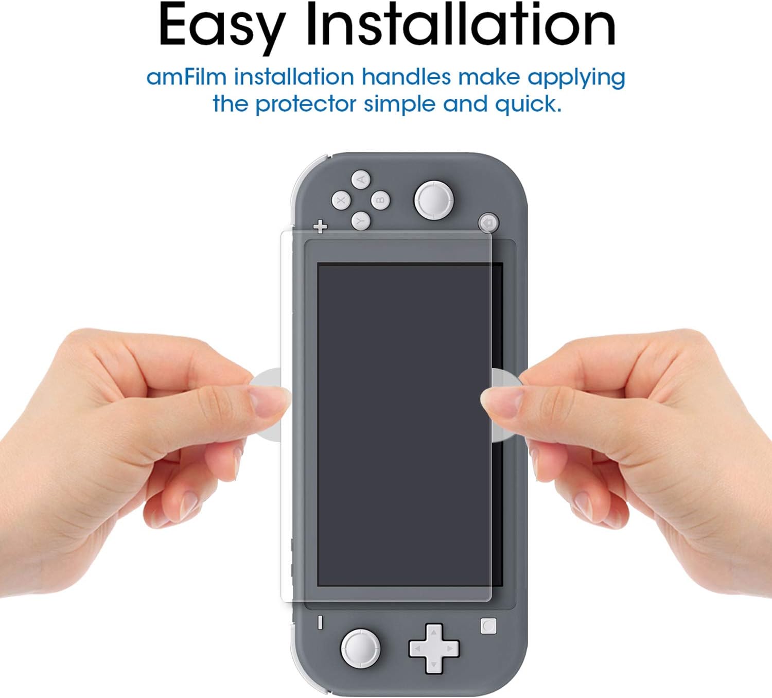 PROTECTOR DE PANTALLA AMFILM PARA NINTENDO SWITCH LITE 2019 VIDRIO TEMPLADO 3 UNIDADES - 3