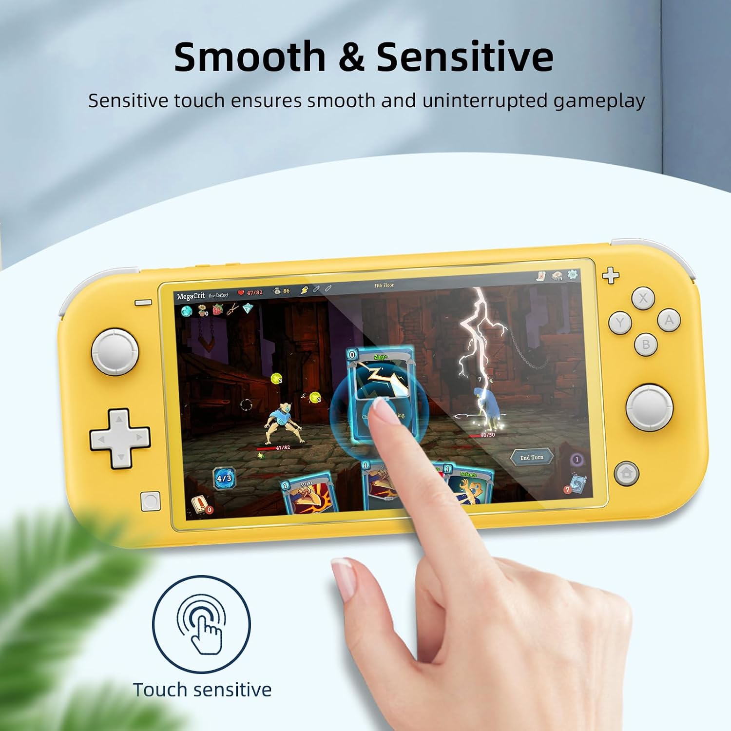 PROTECTOR DE PANTALLA DE VIDRIO TEMPLADO JNGNPN PARA SWITCH LITE 2019 5.5 PULGADAS 2 UNIDADES - 4