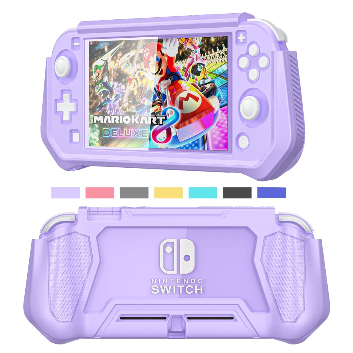 PROTECTOR DE PANTALLA CON FUNDA PARA NINTENDO SWITCH LITE INOTOGG MORADO - 1